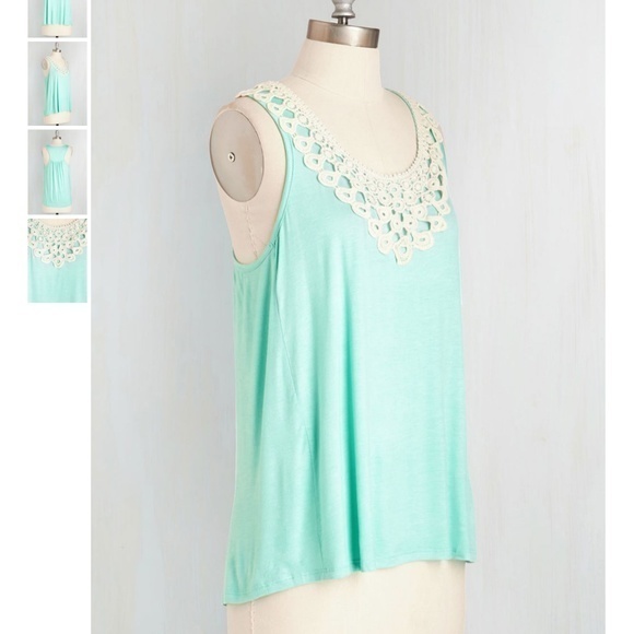 EUC Modcloth I‎ Want to Tank You Top in L - Picture 2 of 4